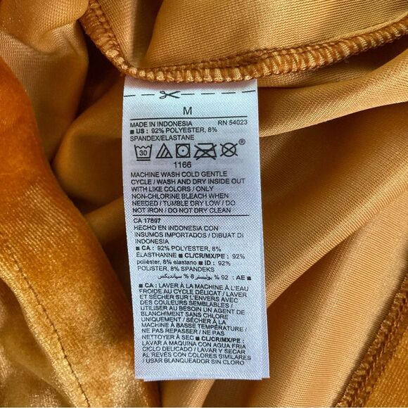 Old Navy Orange Velvet Camisole Top Women's Medium - Picture 5 of 5